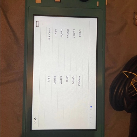 Nintendo switch lite blue w/128gb SD